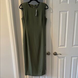 J. Crew Olive Midi Dress